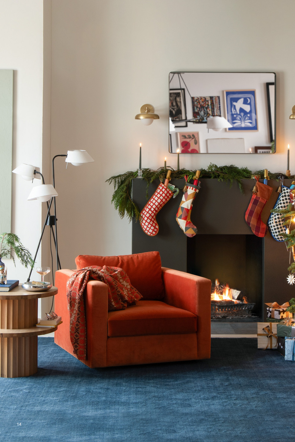 Schoolhouse Holiday 2024 Catalog - Hala Floor Lamp, Glass/Metal/Steel