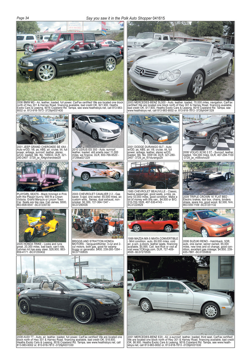 Showcase Media AutoShopper Florida Polk Page 34 35 Created