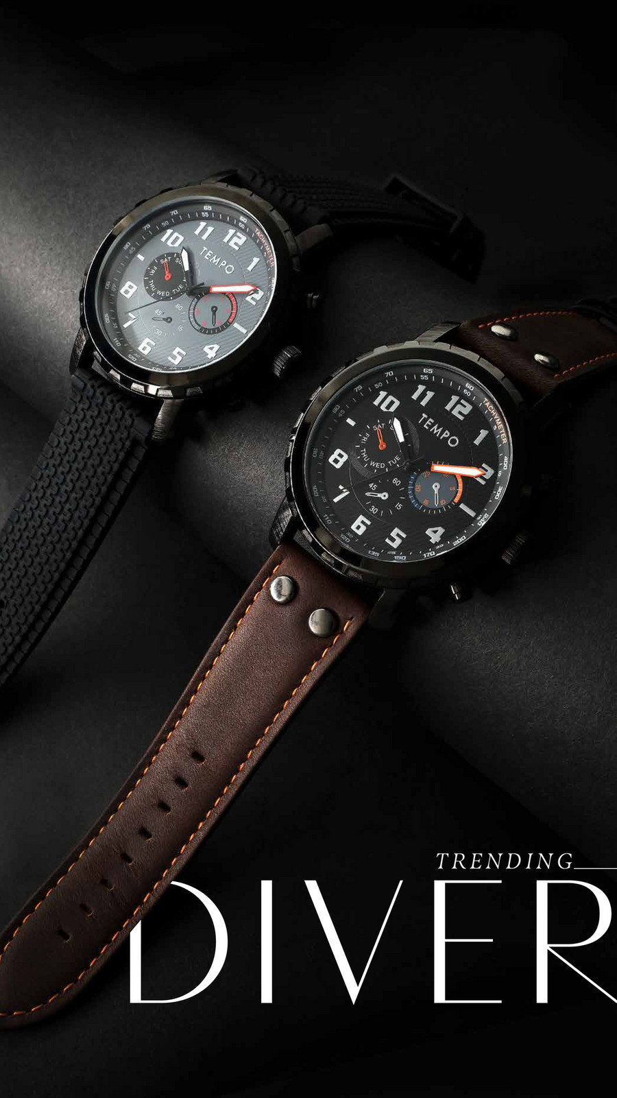 Tempo hot sale leather watches