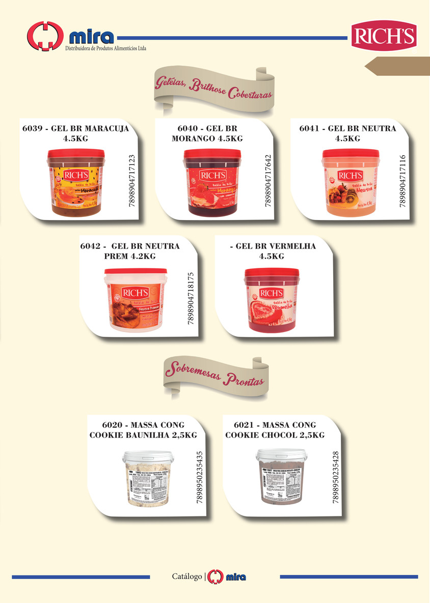 Geleia Richs Brilho 4,5Kg Neutra Geleia Brilho Neutra (7898904717116)
