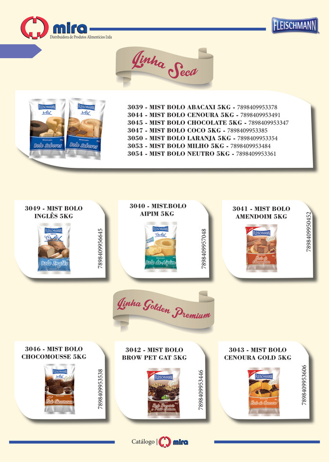 Mistura Bolo Fleischman Mix 5Kg Milho Mistura Bolo Mix Milho (7898409953484)