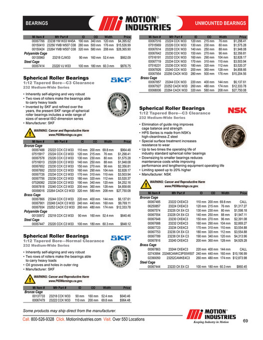 Motion - Motion-Bearings-Product-Catalog - Page 70-71