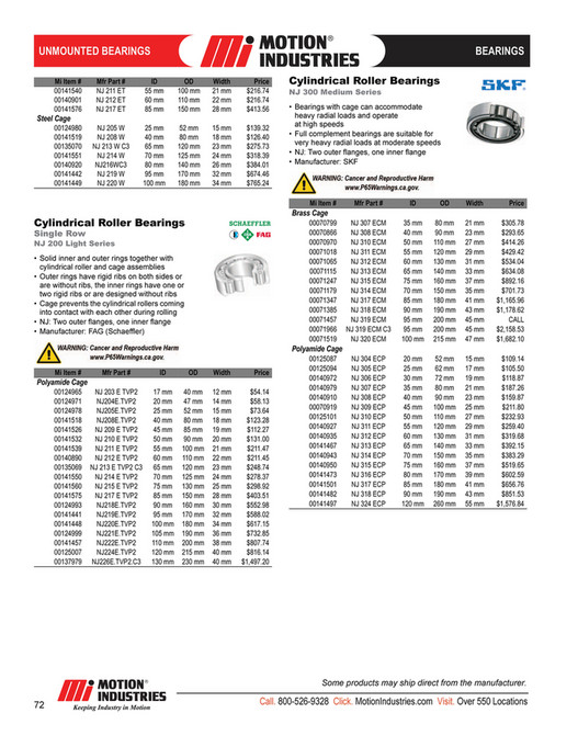 Motion - Motion-Bearings-Product-Catalog - Page 78-79