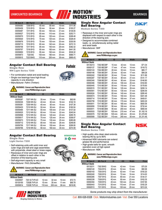 Motion - Motion-Bearings-Product-Catalog - Page 26-27