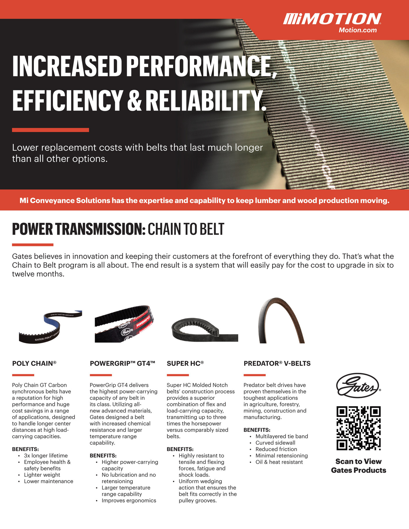 Motion Gates Power Transmission Chain to Belt Page 1
