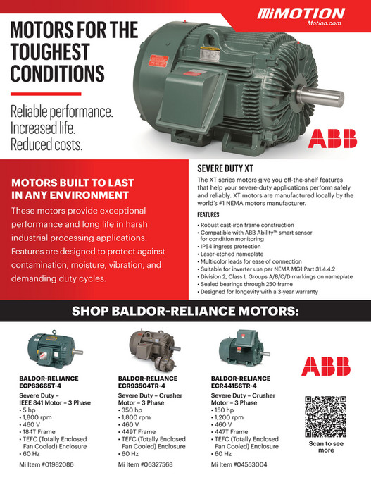 Motion Mi ABB Baldor Reliance Motors Page 1
