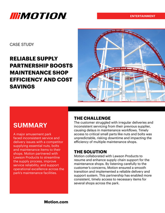 Motion - Motion - Entertainment - Maintenance Efficiency - Case Study ...