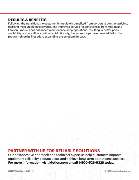 Motion - Motion - Entertainment - Maintenance Efficiency - Case Study ...