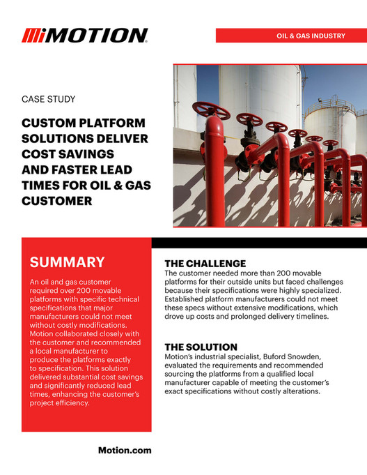 Motion - Motion - Oil-Gas - Custom Platform Solution - Case Study ...