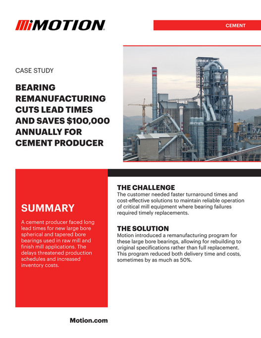 Motion - Motion - Cement - Bearing Remanufacturing - Case Study - 2025 ...