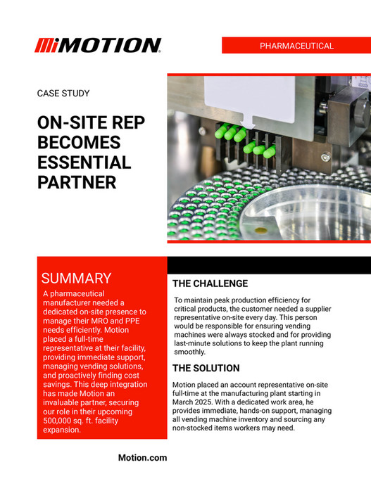 Motion - Motion - Pharma - On-Site Representative Becomes Essential ...