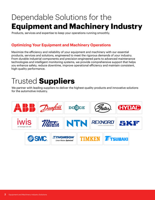 Machine Platform Brochure Motion - Motion - Equipment-Machinery - Capabilities Brochure - 2025 ...