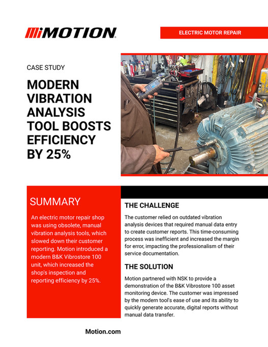 Motion - Electric Motors - Modern Vibration Analysis Tool Boosts ...