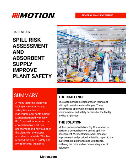 Motion - General - Spill Risk Assessment and Absorbent Supply Improve ...