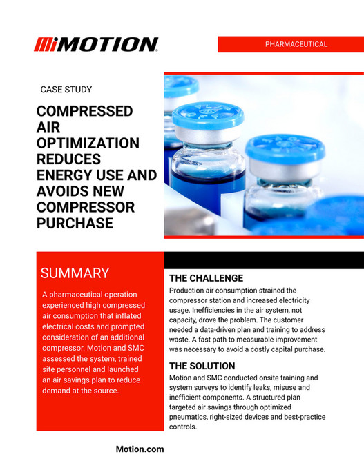 Motion - Pharma - Compressed Air Optimization Reduces Energy Use and ...