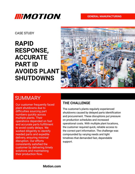 Delayed Part Identification Motion - General - Rapid Response, Accurate Part ID Avoids Plant ...