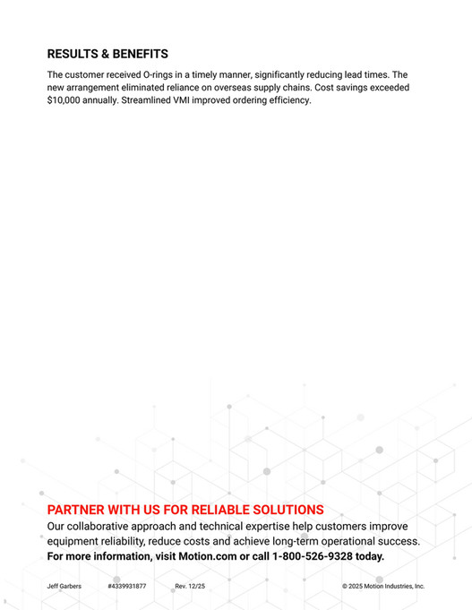 Motion - Motion - Pharma - Local Sourcing Eliminates Delays for ...