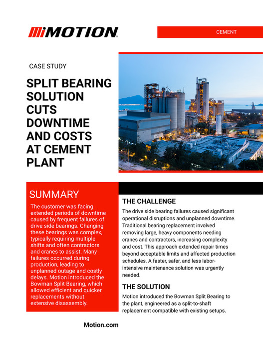Motion - Motion - Cement - Split Bearing Solution - Case Study - 2025 ...