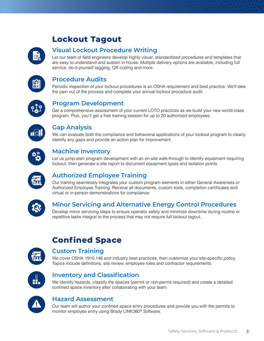 Motion - Motion Brady Safety Services Software Brochure - Page 1