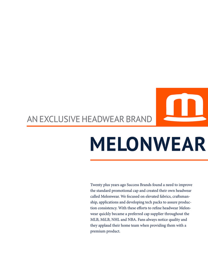 Melonwear Headwear - M-15 - Mid-Profile 5 Panel Two Tone