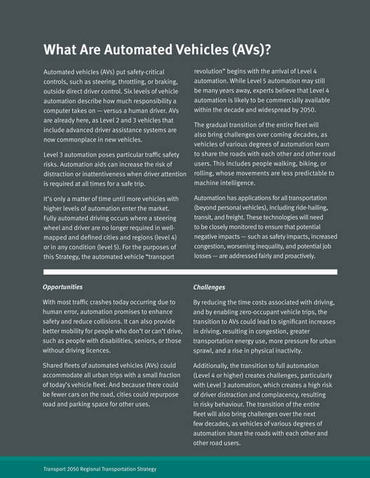 Describing Vehicles TransLink - Transport 2050 Regional Transportation Strategy - Page 64-65
