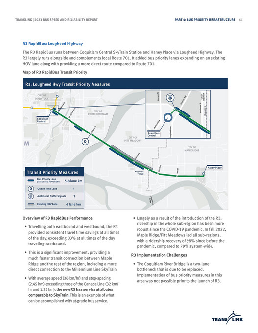 TransLink - Bus Speed and Reliability Report 2023 - Page 64-65
