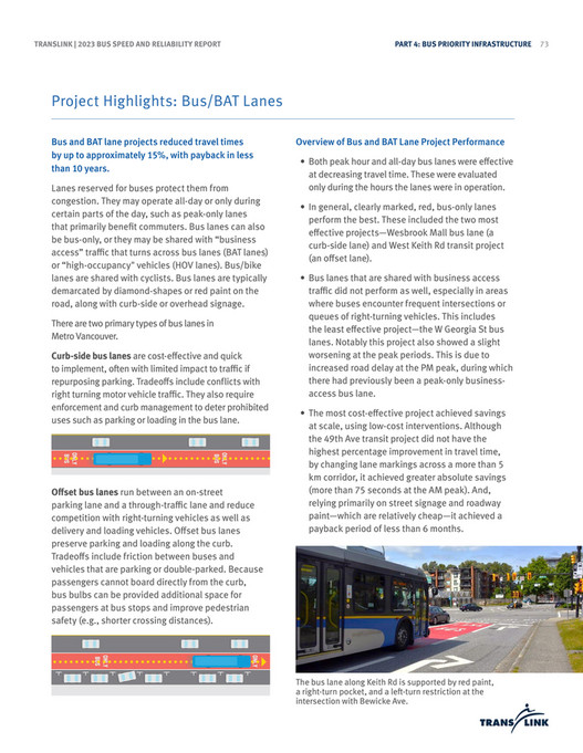 Translink Access TransLink - Bus Speed and Reliability Report 2023 - Page 80-81