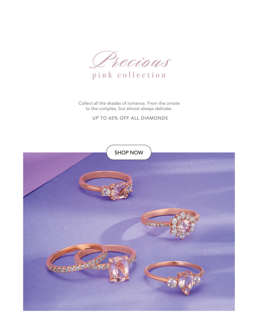 Rose gold wedding on sale rings sterns