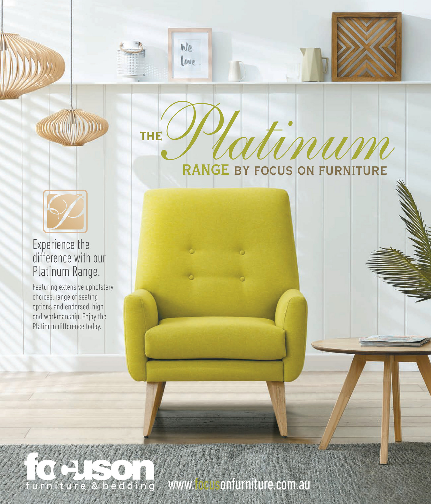 Focus On Furniture Platinum Range Look Book 2016 Liam