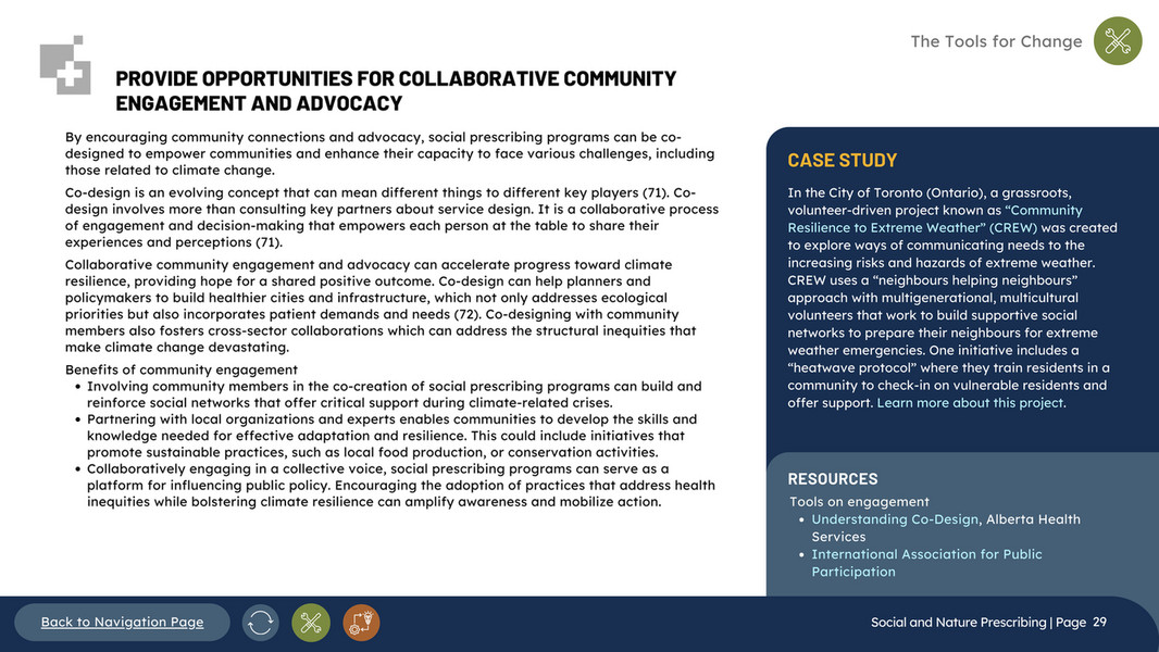 CASCADES - Social and Nature Prescribing playbook - Page 29