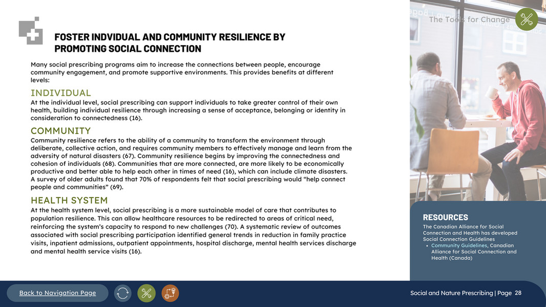 Promoting Connectedness CASCADES - Social and Nature Prescribing playbook - Page 29