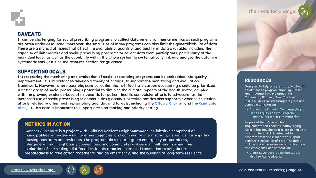 CASCADES - Social and Nature Prescribing playbook - Page 39