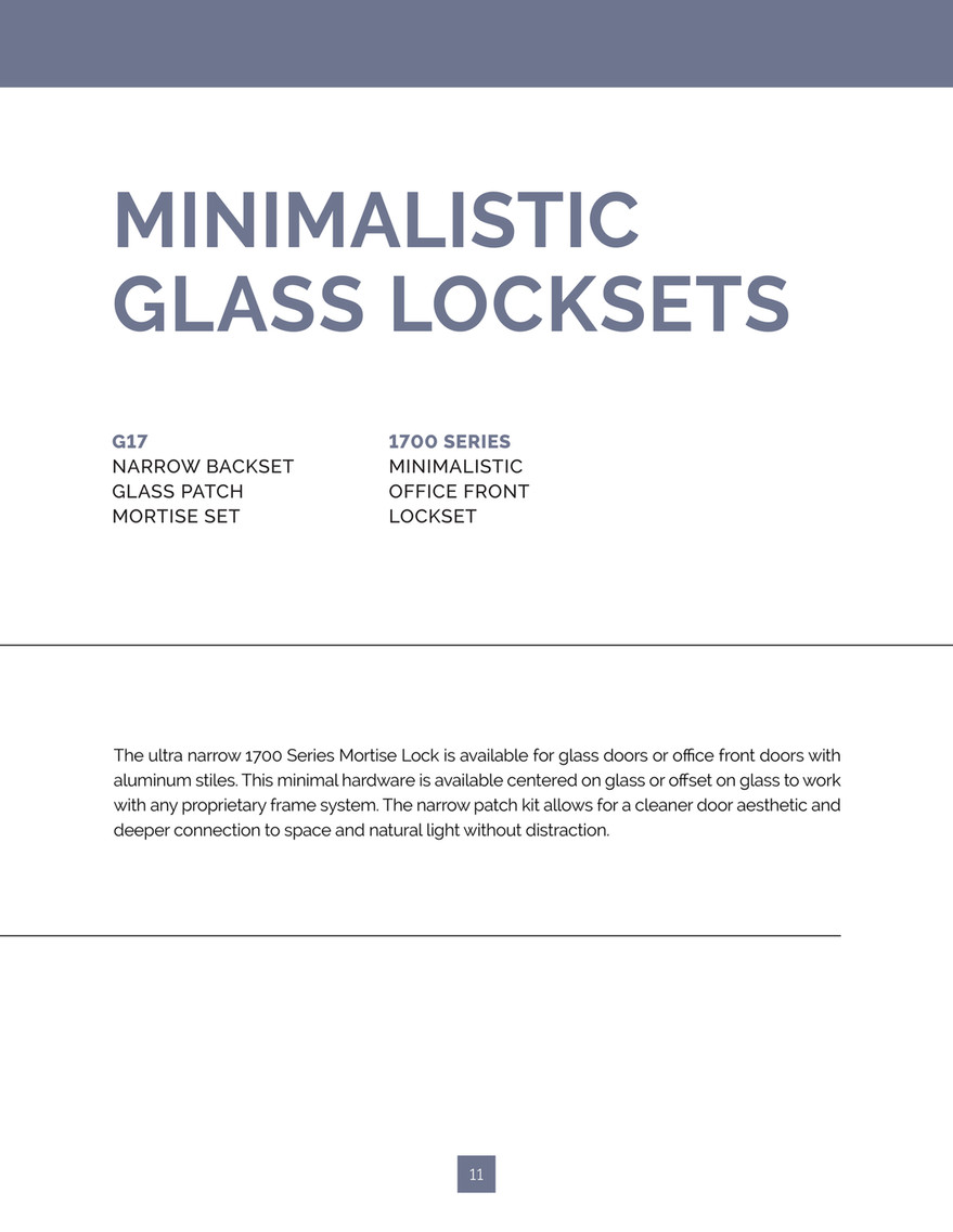 Accurate Lock & Hardware - Glass Door Products Digital Catalog