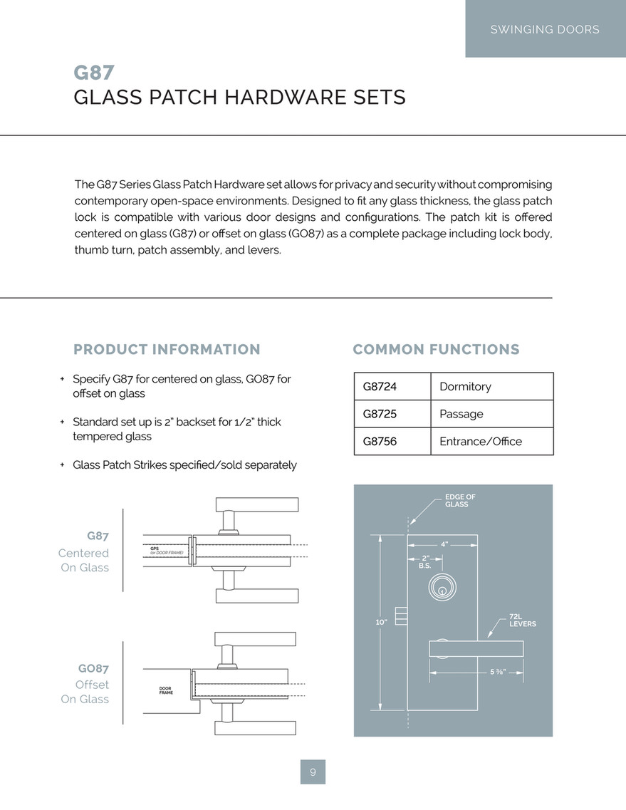 Accurate Lock & Hardware - Glass Door Products Digital Catalog