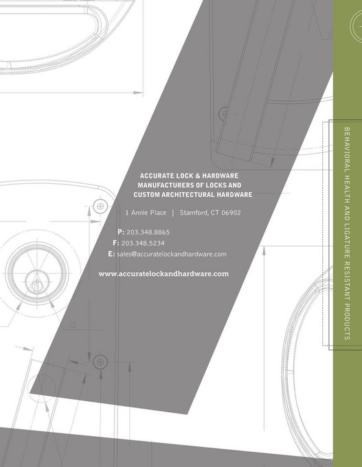 Accurate Lock & Hardware - Ligature Resistant Catalog - Page 72