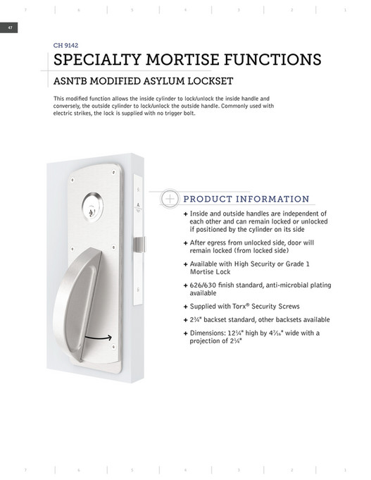 Lockset Functions Accurate Lock & Hardware - Ligature Resistant Catalog - Page 56-57