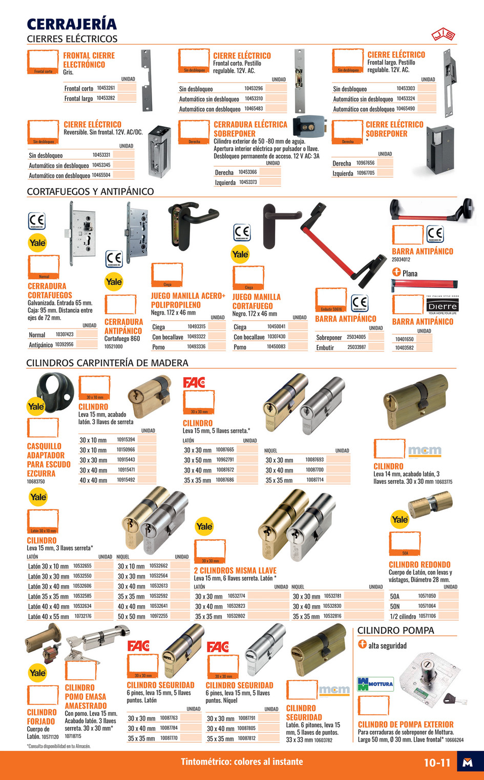 CILINDRO ALTA SEGURIDAD ANTIROTURA Y ANTIBUMPING 30 X 30 MM. LATON HSK YALE