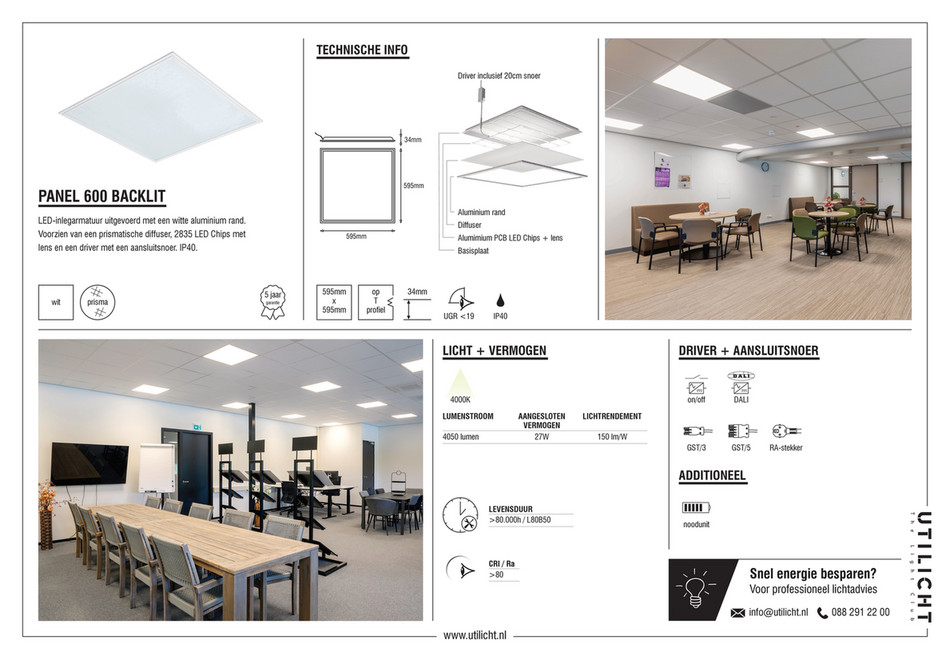 Utilicht - Panel 600 Backlit - Page 1