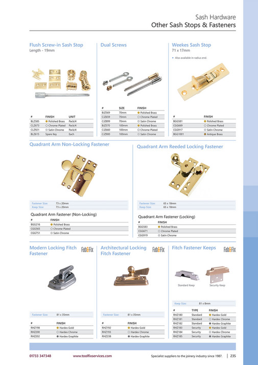 Weekes Stop Toolfix Joinery Supplies Catalogue Issue 4 - Page 234-235 - Created ...