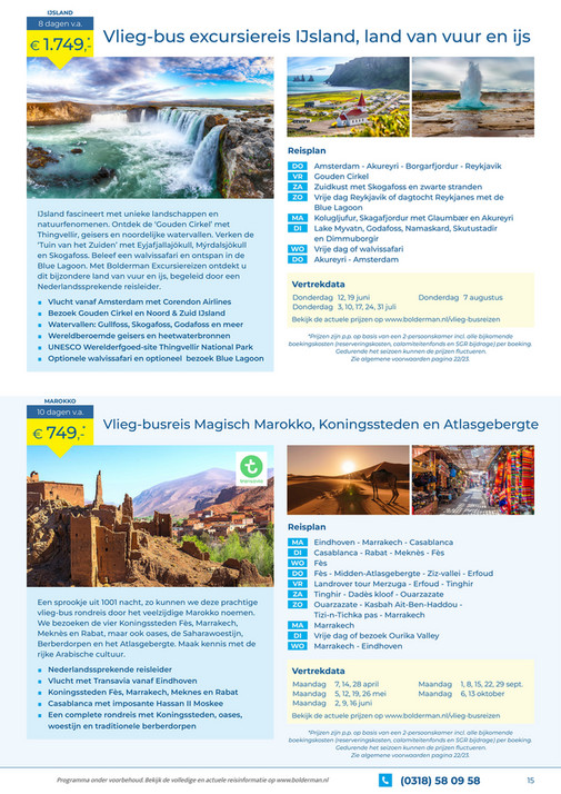 Bolderman - Brochure vlieg-busreizen 2025 - Pagina 14-15