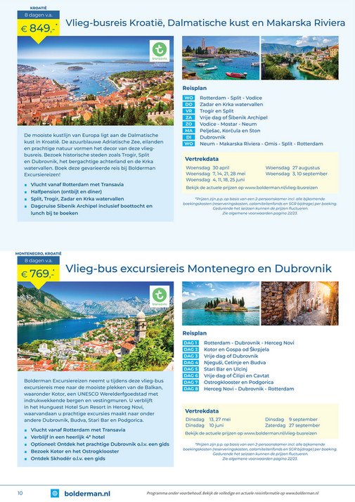 Bolderman - Brochure vlieg-busreizen 2025 - Pagina 10-11