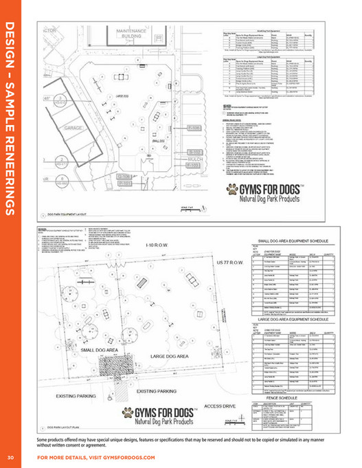 Dog Plan Library The Dog Park Company - Dog Park - Design and Planning Guide - Page 30-31