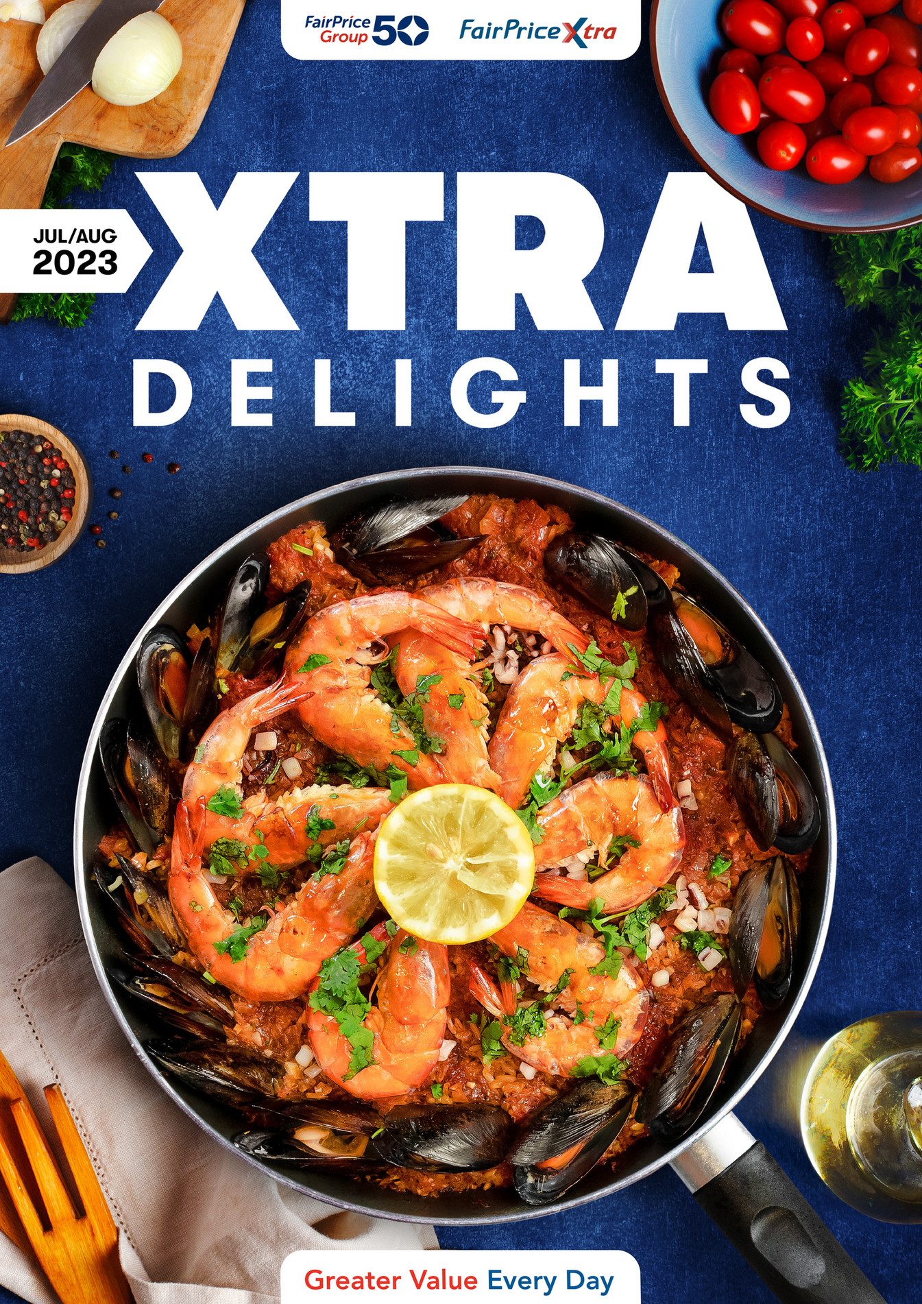 Inspirational magazine FairPrice Xtra Delights Interactive Digital