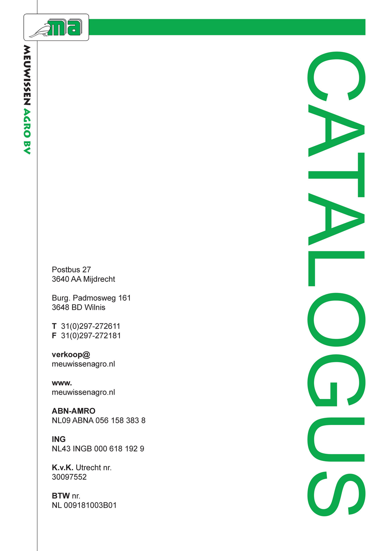 Meuwissen Agro Meuwissen Agro BV Catalogus 2024 Pagina 1