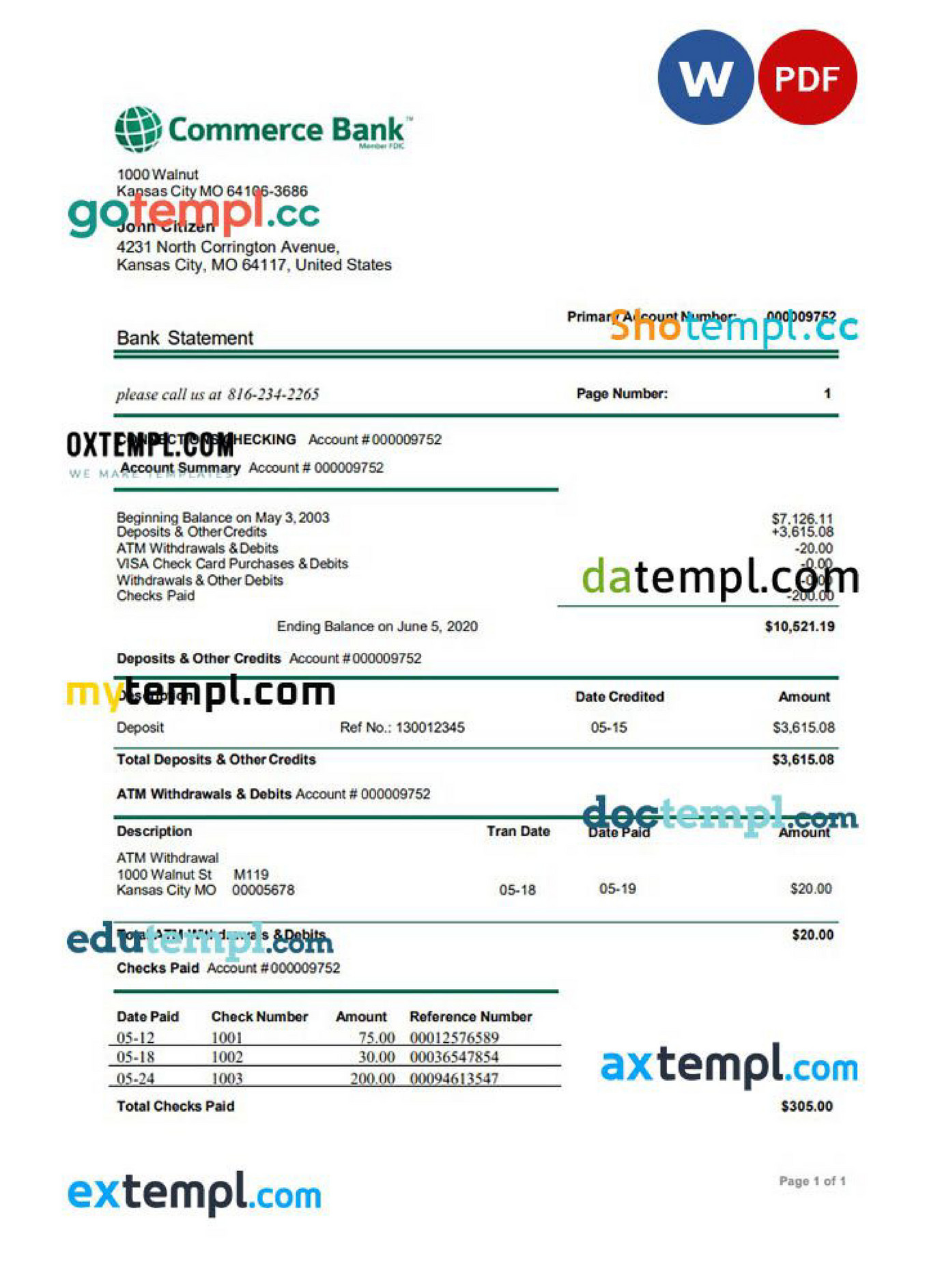 proof of address letter for bank