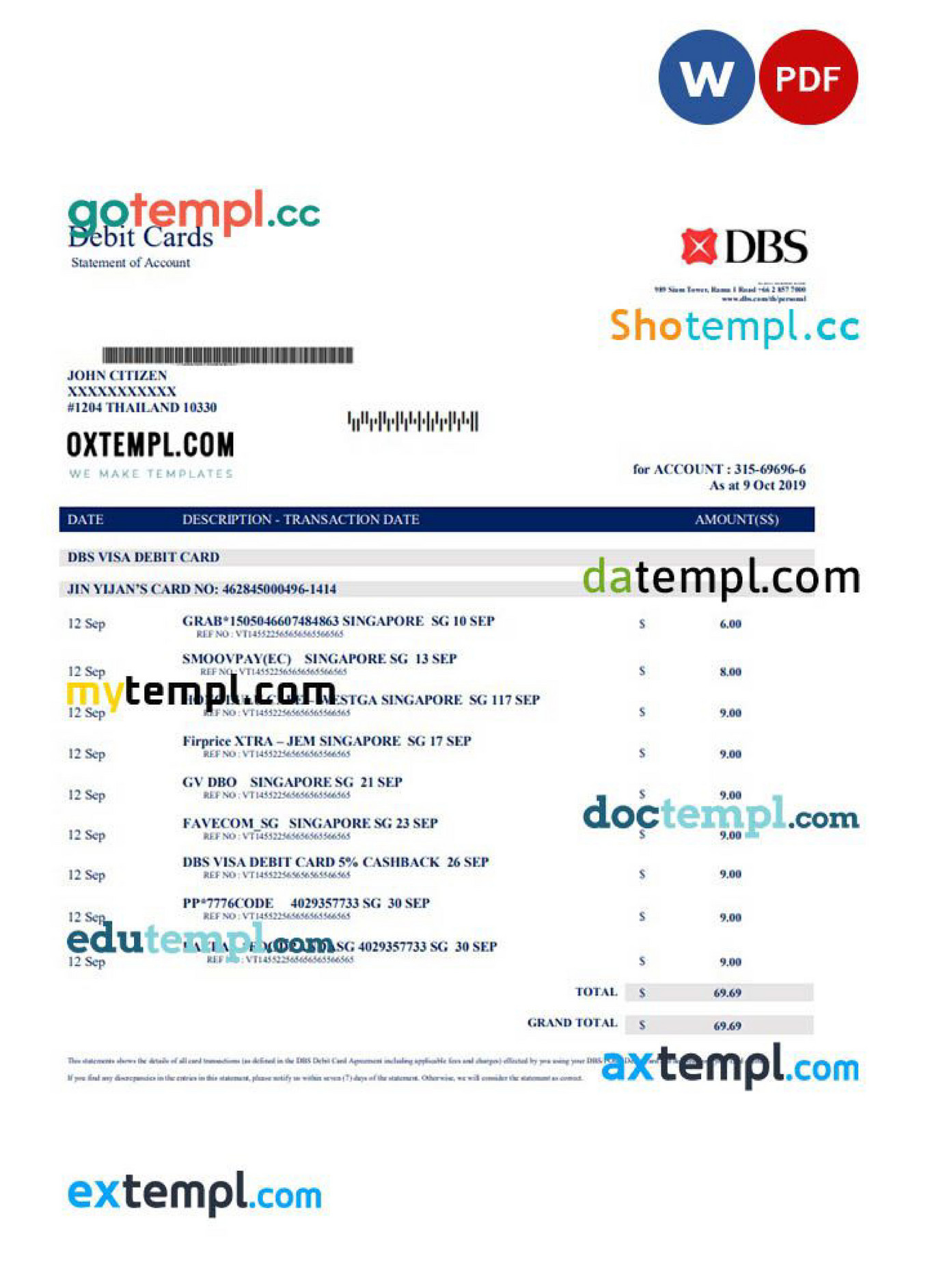 dbs certificate proof of address