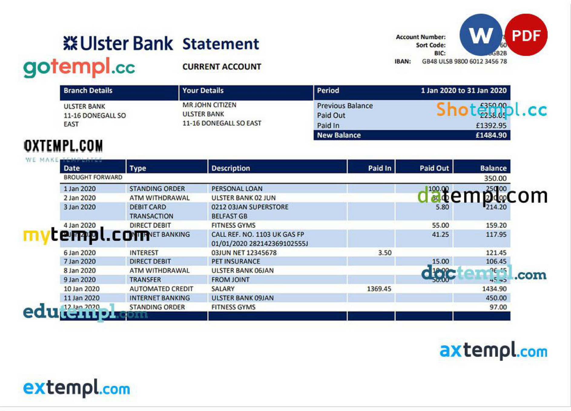 view bank of ireland statement online