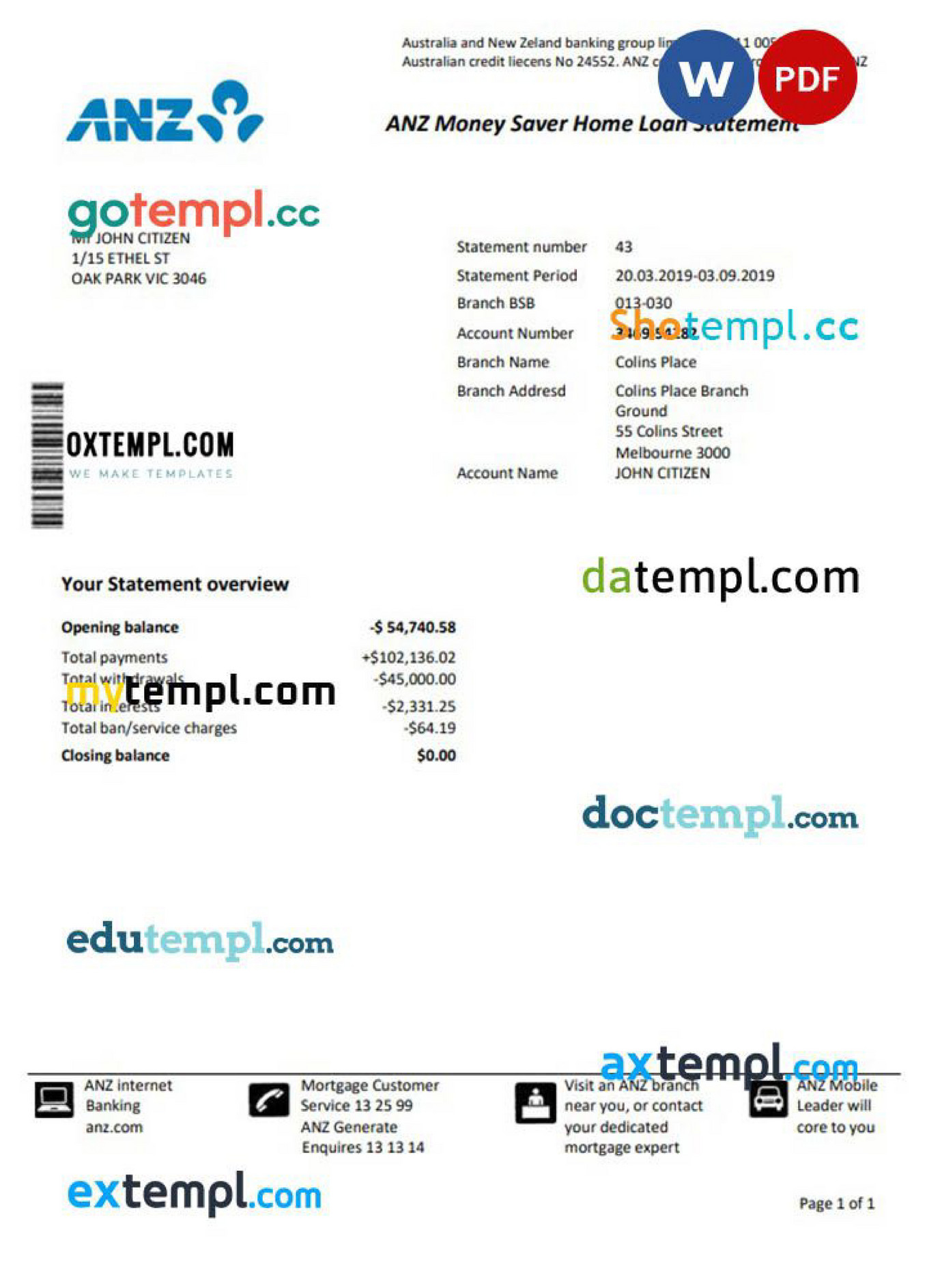 doctempl-australian-anz-proof-of-address-bank-statement-3-6-months