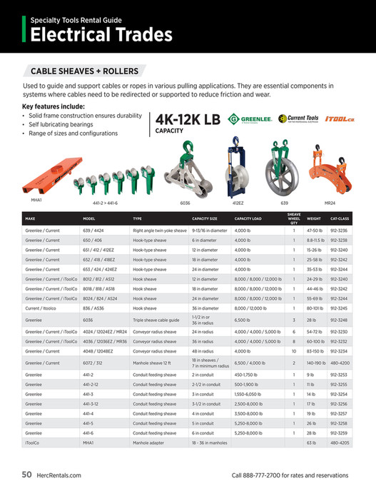 Cable Rental Herc Rentals - ProResources Solutions Guide - Page 52-53