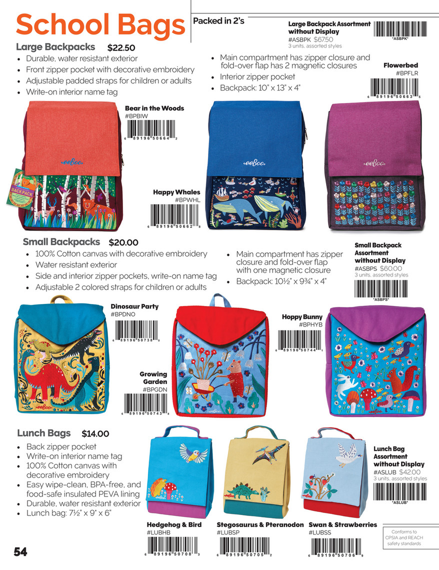 eeboo dinosaur backpack